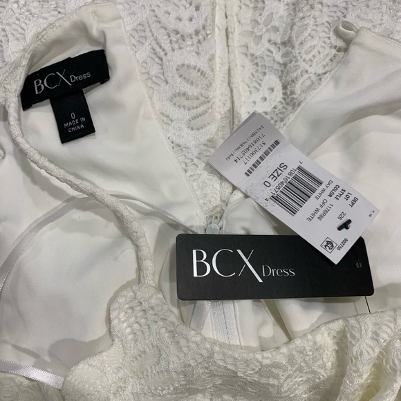 NWT BCX Women's Lace Fit & Flare Dress - Picture 4 of 4